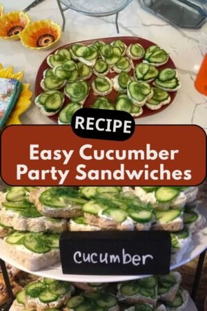 Easy Cucumber Party Sandwiches