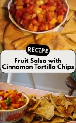 Fruit Salsa with Cinnamon Tortilla Chips