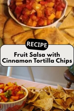 Fruit Salsa with Cinnamon Tortilla Chips