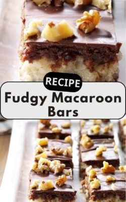 Fudgy Macaroon Bars