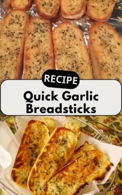Quick Garlic Breadsticks