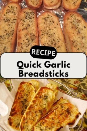 Quick Garlic Breadsticks